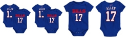 Outerstuff Newborn Josh Allen Royal Buffalo Bills Mainliner Name Number Bodysuit